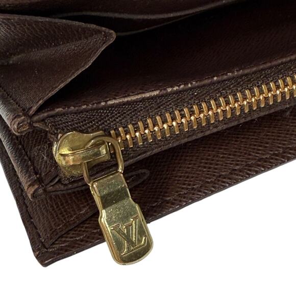 Louis Vuitton Damier Ebene Portefeuille Sarah Wallet Authentic Made In Spain - Picture 10 of 16